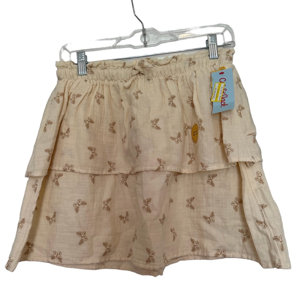 Girls Cream Colored Skirt with Butterfly Print Size XL (14)